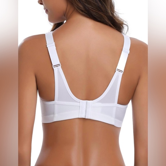 Wingslove High Impact Sports Bras for Women Plus Size Non Padded Wirefree Bra - Picture 3 of 9